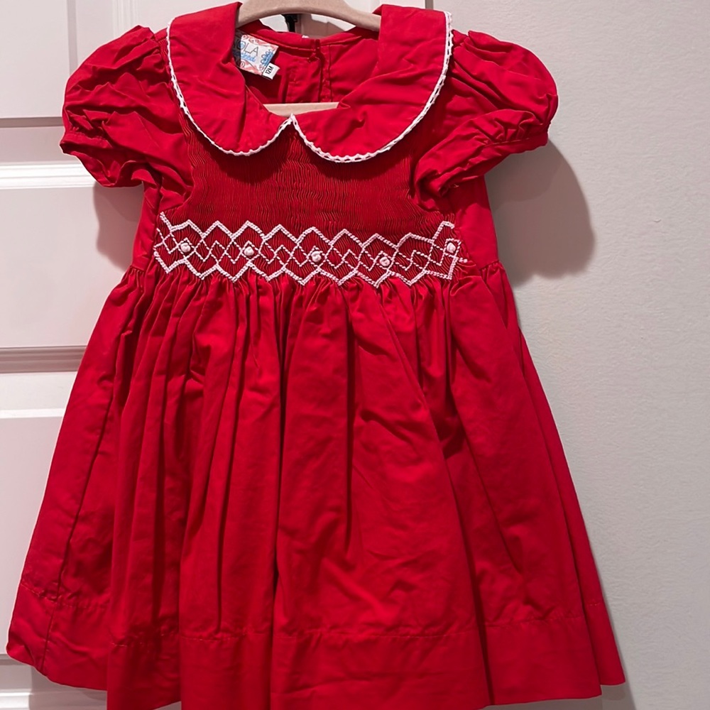 Girls smocked dress